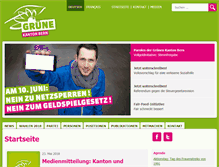 Tablet Screenshot of gruenebern.ch